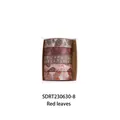 Set van vijf rollen washi-tape met herfstachtige rode bladeren en botanische patronen - Rood Blad