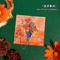 Elegant floral metal bookmark with gold chain charm and vintage style backing card - Gentle Carnation (1 Piece)