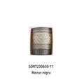 Elegante set van 5 Morus nigra washi-tapes met grijze decoratieve patronen voor scrapbooking - Zwarte Moerbei