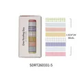 Set mit 8 Rollen buntem Washi-Tape mit Karomuster für DIY-Scrapbooking-Dekoration - Bunter Geometrischer Stil (SDRT260331-5) / 8 Rollen Set