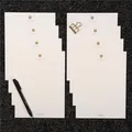 Elegant off-white linen textured letter paper with gold clover logo and lines - Clover-White Paper Style (8 Pieces/Pack)