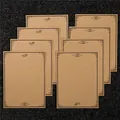 Vintage brown kraft lined letter paper set for classic handwriting and invitations - Letter Crown Paper Style (8 Pieces/Pack)