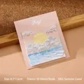 Artistieke Summer Coast plaknotities in olieverfstijl voor kantoor en school - 1本装 / Zomerkust
