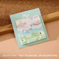 Artistiek memoblok olieverflandschap 30 vellen Schone Vallei plaknotities 8,5x7,6cm - 1本装 / Prachtige Vallei