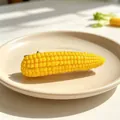 Quirky and realistic yellow corn hair clip for fun vegetable-themed hair styling - Corn