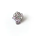 Elegant carnation bouquet enamel pin in pink and purple for gift decoration - Carnation