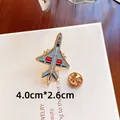 Detaillierte J-11 Kampfflugzeug Emaille-Anstecknadel für Militärfans Rucksackzubehör - J-7 Fishbed