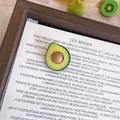 Macro detail of a realistic resin avocado brooch with dimensions 1.5cm by 2.3cm. - Small Avocado Green