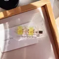 Adorable high-transparency gummy bear hair clip in yellow and clear candy colors - Yellow and Transparent