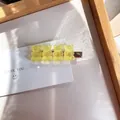Cute yellow translucent gummy bear hair clip in candy color Korean style bangs clip - Solid Yellow