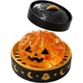 Juguete antiestrés de pan de calabaza de Halloween en una caja de regalo al vapor - Calabaza Naranja