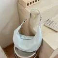 Chic mint green pleated hobo bag for women featuring adjustable shoulder strap and vintage design - Regular Fit / Blue