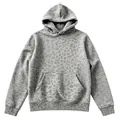 Cozy grey leopard print oversized hoodie with spacious front pocket and long sleeves - S / Tops / Grey Leopard Print (KLBNB132)