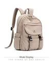 Beiger Damen-Rucksack mit großem Fassungsvermögen für Reisen und Outdoor-Aktivitäten - Khaki