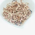 Ganchos para pendientes de oro de 14k de alta calidad para la creación de joyas DIY - Oro Rosa Retención de Color (xh2233129) / Paquete de 10