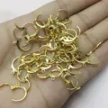 Lote de ganchos para pendientes de palanca chapados en oro de 14k para joyería artesanal - Oro Real de 18k Retención de Color (xh2233129) / Paquete de 10