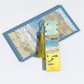 Premium vintage Monet oil painting metal bookmark with hollow design and yellow tassel - Beach Impression