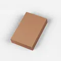 Pila de tarjetas postales de papel kraft marrón en blanco para dibujo y bocetos DIY - 50 Hojas / Color Kraft