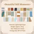 Vintage decorative scrapbooking paper scraps set with 30 unique torn-edge designs for DIY - Captured Beauty / 60 Cards