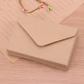 Pila de mini sobres de papel kraft para tarjetas de felicitación y etiquetas - Kraft / 1 Pieza