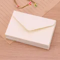 Pila de mini sobres color crema para tarjetas de felicitación DIY y almacenamiento de cartas - Blanco / 1 Pieza