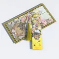 Vintage metal bookmark featuring Van Gogh oil painting design with a yellow tassel - Abundant Flowers