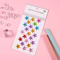Colorful 3D crystal star stickers for children's facial decoration and DIY crafts. - Colorful Pentagram / Multicolor