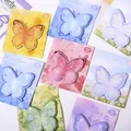 Set mit ästhetischen bunten Schmetterlings-Haftnotizen für Planer und Notizen von Schülern - Farbmischung (Zufällig) / 2er-Pack Blöcke