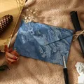 Sobre de mármol azul vintage con relieve dorado para invitaciones de gran lujo - Sobre Relieve Dorado / 1 Pieza / Aguamarina