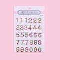 Colorful rhinestone number stickers for DIY crafts and journaling decoration. - Numbers / Colorful