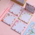 Set di simpatici promemoria adesivi con griglie e vari disegni di frutta colorata - Frutta Orso Coniglio (1 Blocco)