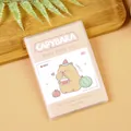 Simpatico taccuino tascabile A7 Capybara con custodia protettiva e design cartoon - Capybara Anguria