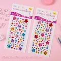 Colorful plum blossom flower crystal rhinestone stickers for kids face decoration - Colorful Plum Blossom / Multi-color Random