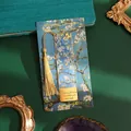 Premium gilded metal bookmark featuring Van Gogh Almond Blossom art with gold tassel - Almond Branch (Almond Blossoms)