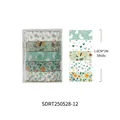 5 rolls of cute cartoon washi tape set featuring rabbit and floral patterns 1cm x 2m - Fresh Series (Bunnies and Butterflies)