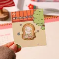 Cute white cartoon dog metal bookmark clip for kids and students gift stationery deco - Windowsill Puppy / 1 Piece