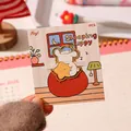 Cute metal bookmark featuring a sleeping puppy hugging a star, gold-tone finish - Sweet Dreams Nap (Sleeping Puppy) / 1 Piece