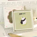 Cute metal panda bookmark displayed in a stylish cream gift box with elegant patterns - Bamboo Baby / Gift Box