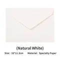 Sobre premium de papel especial blanco natural con textura de madera para invitaciones - Blanco Natural