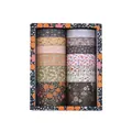 Set of 12 vintage floral and botanical washi paper tapes for DIY scrapbooking crafts - 1 Box/Pack / Flowers on the Path