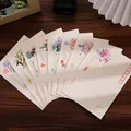 Vintage floral stationery set featuring multiple artistic envelope designs for letters - Vintage Floral Envelope Style (8 Pieces/Pack)