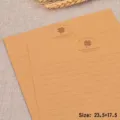 Vintage φάκελος από χαρτί κραφτ με σχέδιο τριφύλλι, μέγεθος 23,5x17,5 εκ. για γράμματα. - Χαρτί Kraft Τριφύλλι