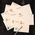 Vintage floral writing paper and envelope set with message cards for gifting purposes - Life Elements Envelope Style (8 Pieces/Pack)
