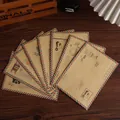 Vintage kraft airmail envelopes set with retro illustrations and inspirational words - Nostalgic Time-Kraft Envelope Style (8 Pieces/Pack)