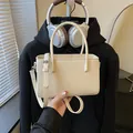 Chique minimalistische beige gestructureerde kleine handtas voor dagelijks gebruik - Khaki