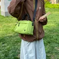 Lightweight lime green multi-functional crossbody bag for hiking and outdoor trips - Green Large