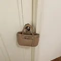 Piccola borsa a mano in pelle kaki con cinturino decorativo a fibbia sulla porta - Stile Semplice / Kaki