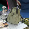 Lightweight olive green versatile backpack for outdoor hiking and daily commuting - Green