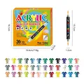 Professional 36-piece dual-tip acrylic marker set with 72 colors and soft tips - 36 Count (72 Colors)