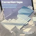 Λεπτομέρεια ενός σετ έξι διορθωτικών ταινιών με μπλε διαβάθμιση σε διάφανη θήκη - Μπλε Διαβάθμιση (Σετ 6 Με Τσάντα)
